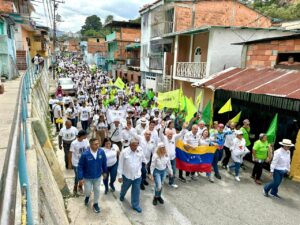 AD y Copei recorrieron Mérida promoviendo el cambio por la paz este 28 de julio